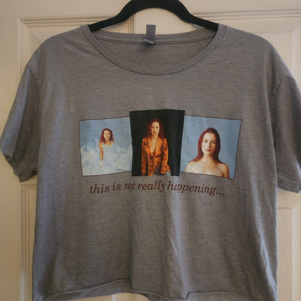 Gray Graphic Women's Top